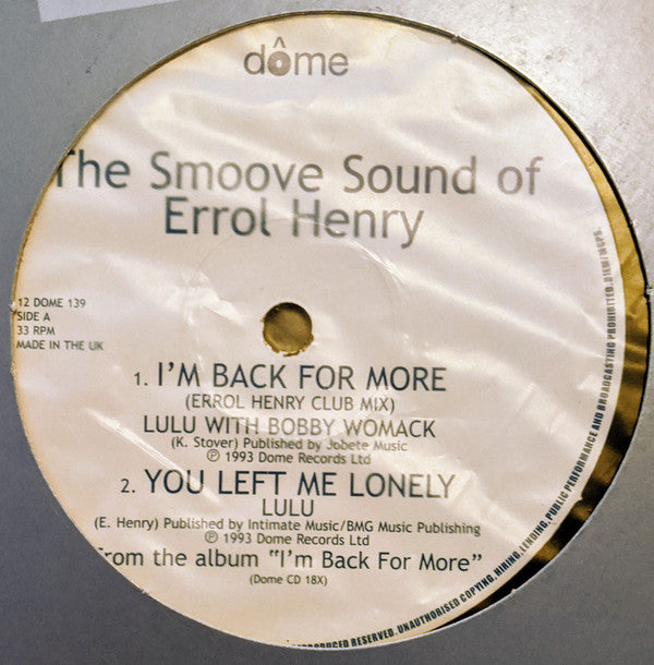 Various : The Smoove Sound Of Errol Henry (12", EP)