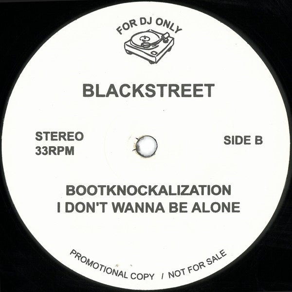 Blackstreet : I Like It / Bootknockalization / I Don't Wanna Be Alone (12", Promo, Unofficial)