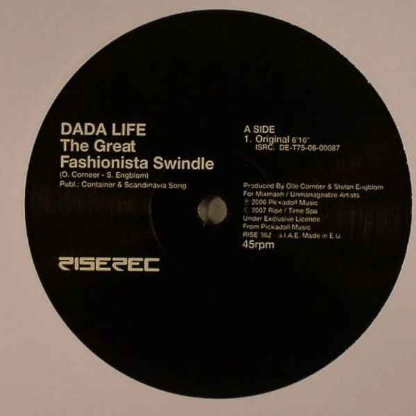 Dada Life : The Great Fashionista Swindle (12")