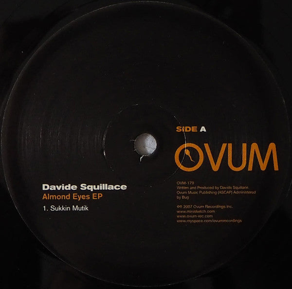 Davide Squillace : Almond Eyes EP (12", EP)