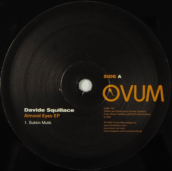 Davide Squillace : Almond Eyes EP (12", EP)