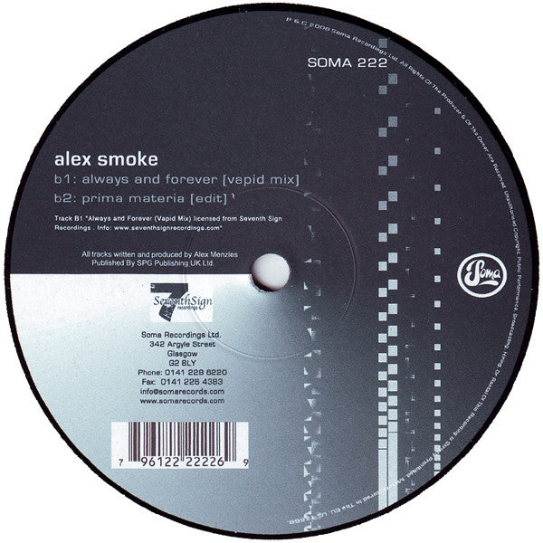 Alex Smoke : Prima Materia (12")