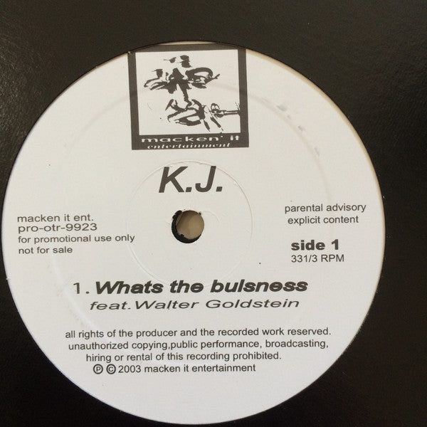 K.J. (5) : Whats The Bulsness (12", Maxi)