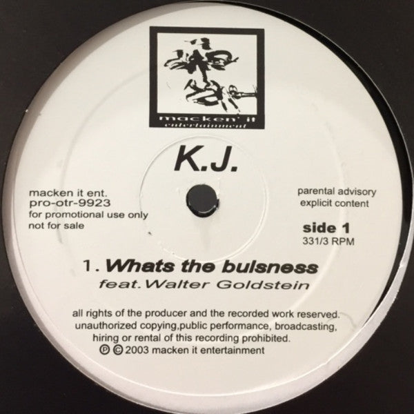 K.J. (5) : Whats The Bulsness (12", Maxi)