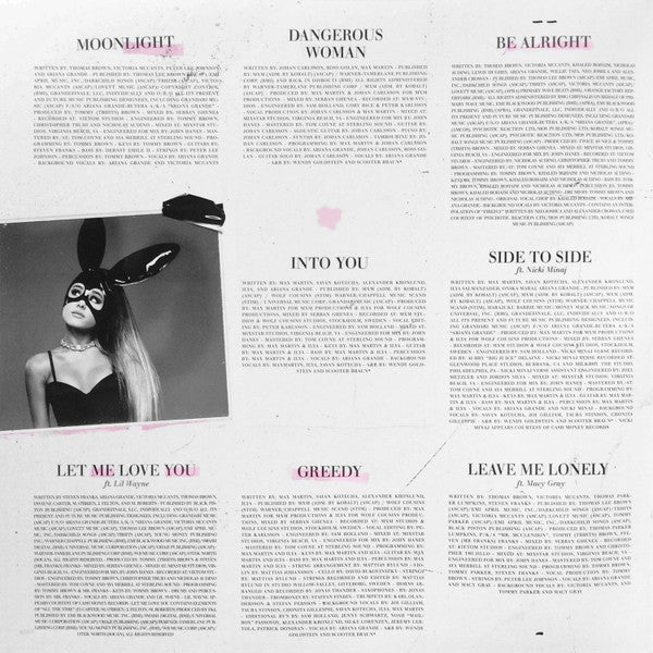 Ariana Grande : Dangerous Woman (2xLP, Album, Gat)