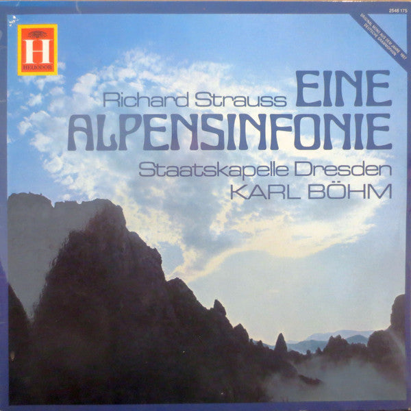 Richard Strauss – Staatskapelle Dresden, Karl Böhm : Eine Alpensinfonie (LP)