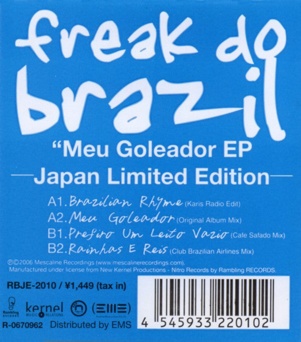 Freak Do Brazil : Meu Goleador EP (12", EP, Ltd)