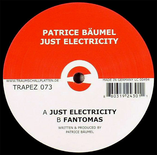 Patrice Bäumel : Just Electricity (12")