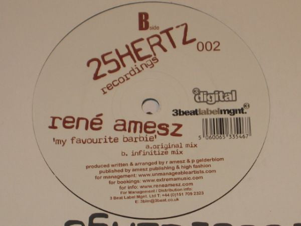 René Amesz : My Favourite Barbie (12")