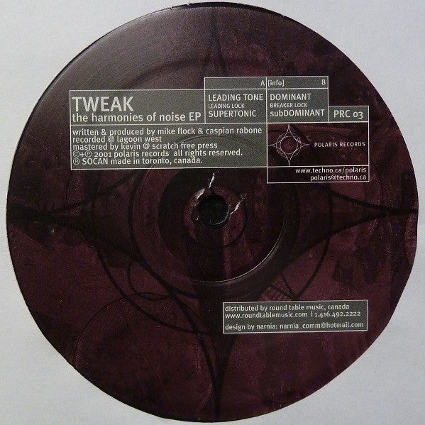 Tweak (4) : The Harmonies Of Noise EP (12")