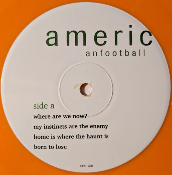 American Football : American Football (LP, Album, Ora)