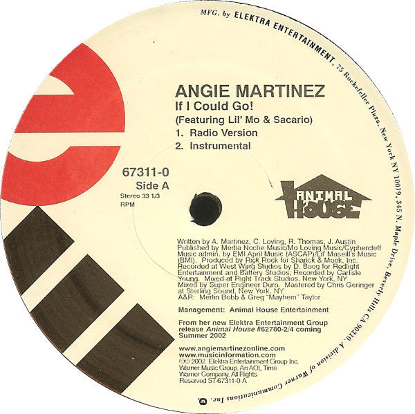 Angie Martinez : If I Could Go (12")