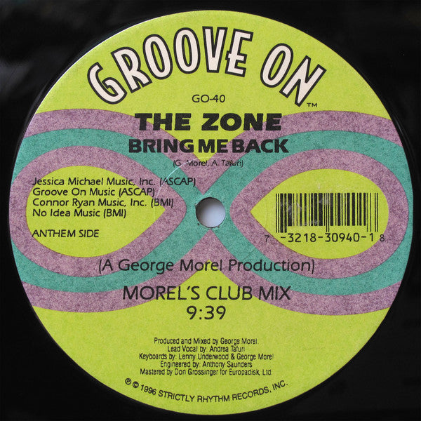 The Zone : Bring Me Back (12")