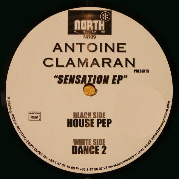 Antoine Clamaran : "Sensation EP" (12", EP)