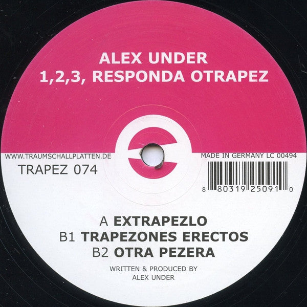 Alex Under : 1,2,3 Responda Otrapez (12")