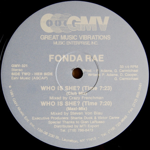 Fonda Rae : Who Is She? (12")