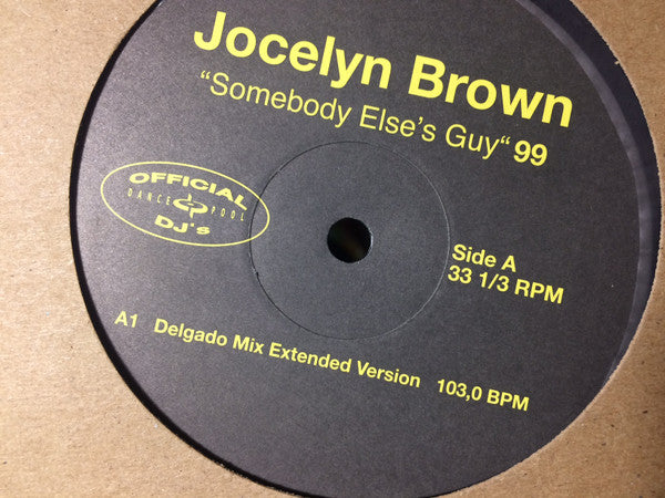 Jocelyn Brown : Somebody Else's Guy 99 (12")