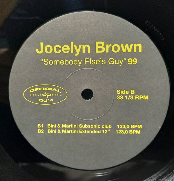 Jocelyn Brown : Somebody Else's Guy 99 (12")