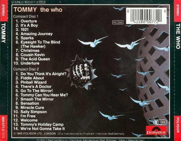 The Who : Tommy (2xCD, Album, RE, RP, Red)