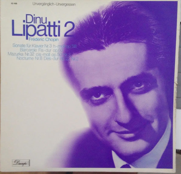 Frédéric Chopin, Dinu Lipatti : Dinu Lipatti 2 -  Frédéric Chopin (LP, Mono, Club, S/Edition)