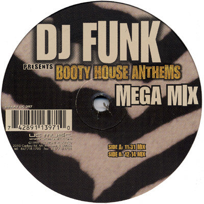 DJ Funk : Booty House Anthems (12", Mixed)