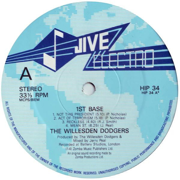 Willesden Dodgers : 1st Base (LP, Album)