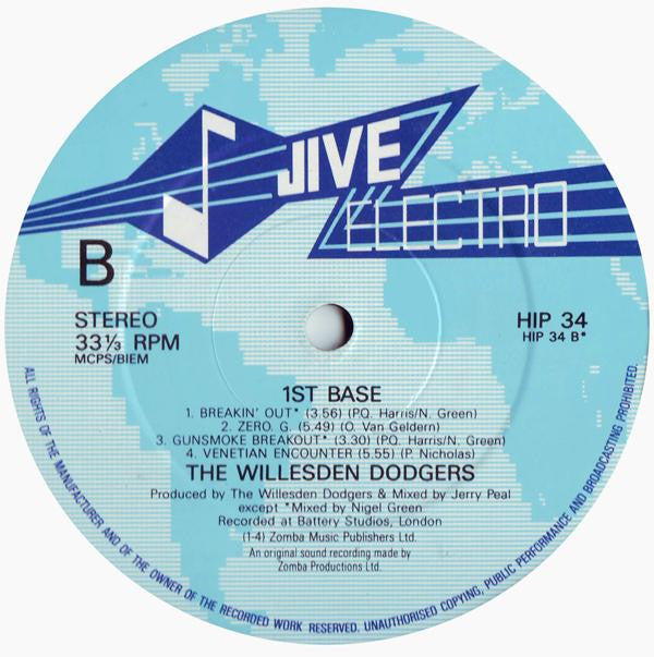 Willesden Dodgers : 1st Base (LP, Album)