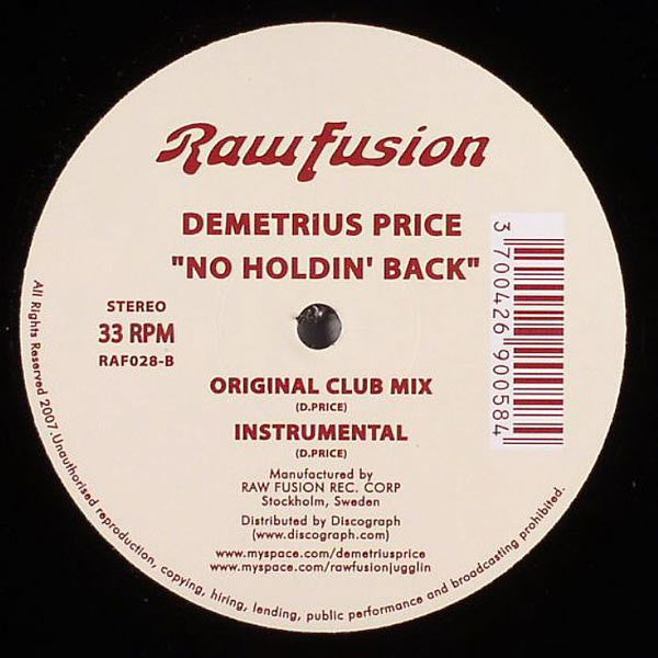 Demetreus : No Holdin' Back (12")