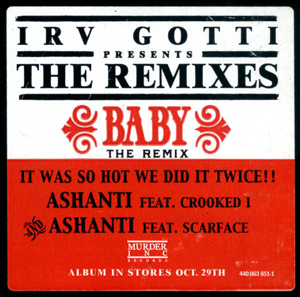 Ashanti : Baby (Remix) (12", Single, Promo)