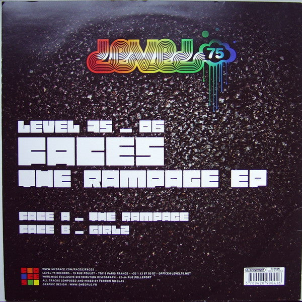 Faces (5) : The Rampage EP (12", EP)