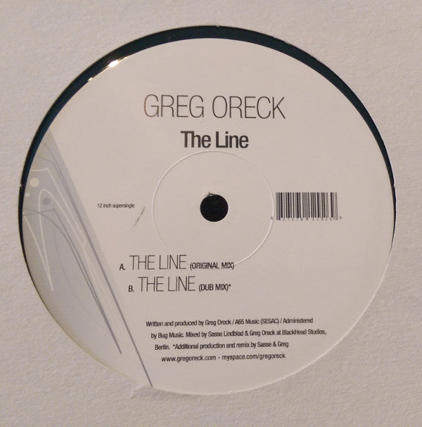 Greg Oreck : The Line (12")