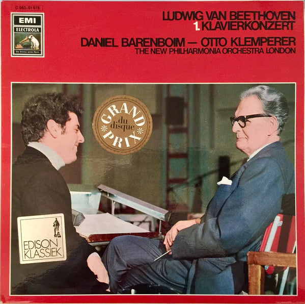 Ludwig Van Beethoven -  Daniel Barenboim, Otto Klemperer : Konzert für Klavier und Orchester Nr.1 C-dur op.15 (LP)