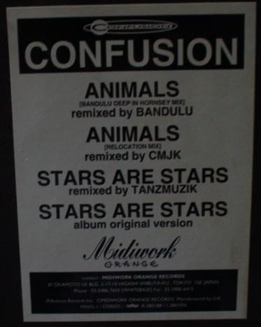 Confusion (3) : Animals / Stars Are Stars (12")