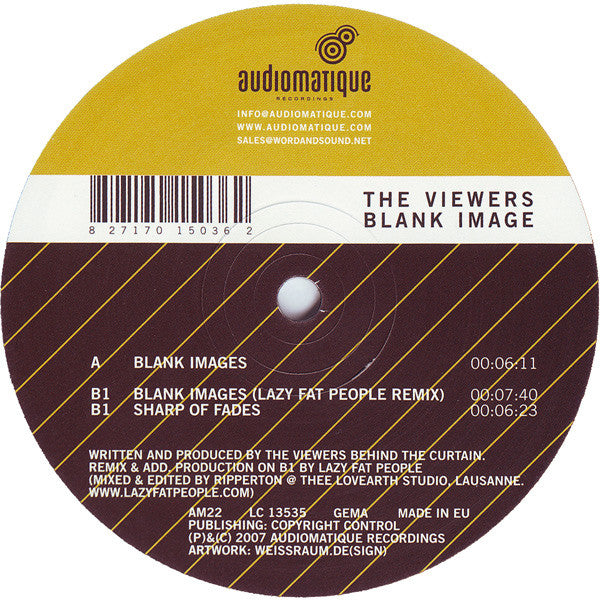 The Viewers : Blank Image (12")