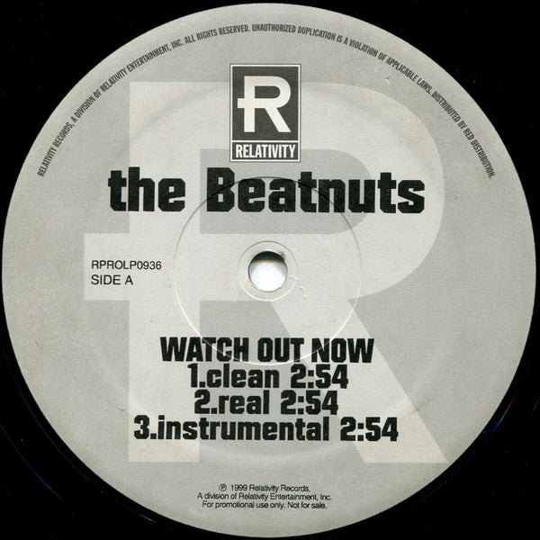 The Beatnuts : Watch Out Now (12", Promo)