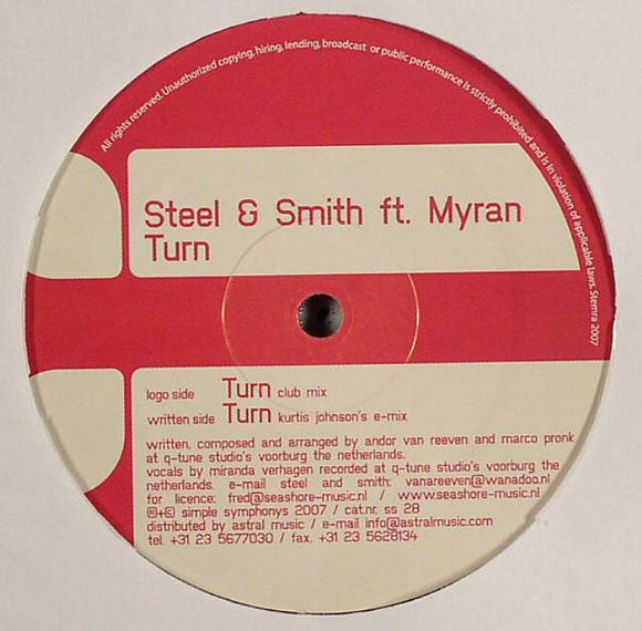 Steel & Smith Feat. Myran : Turn (12")