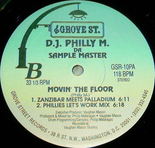 D.J. Philly M. : Movin' The Floor (12")