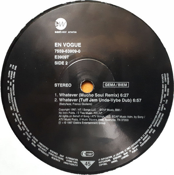 En Vogue : Too Gone, Too Long (12")