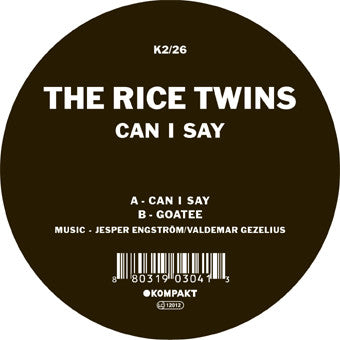 The Rice Twins : Can I Say (12")