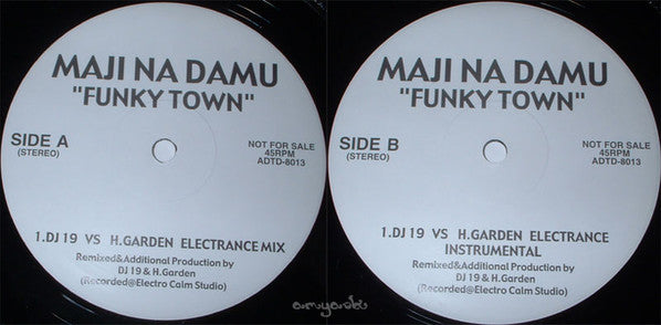 Maji Na Damu : Funky Town (12", Single, Promo)