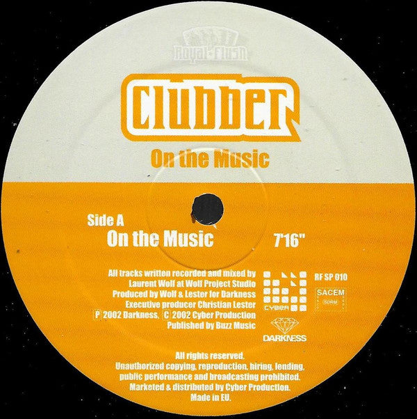 Clubber : On The Music (12")