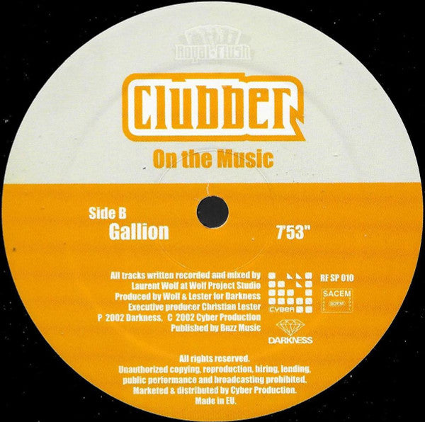 Clubber : On The Music (12")