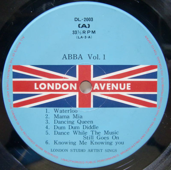 Unknown Artist : London Studio Artis Sings: Abba Vol.1 (LP, Album)