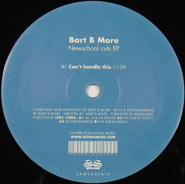 Bart B More : Newschool Cuts EP (12", EP)