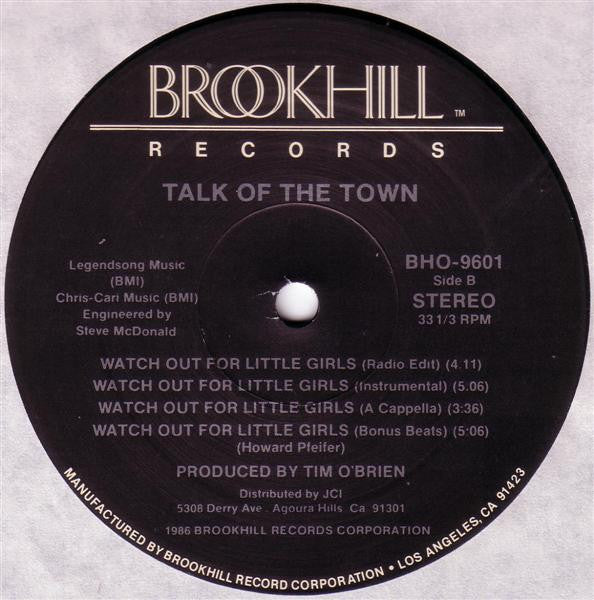 Talk Of The Town (2) : Watch Out For Little Girls (12")