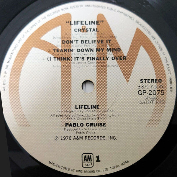 Pablo Cruise : Lifeline (LP, Album, RE)