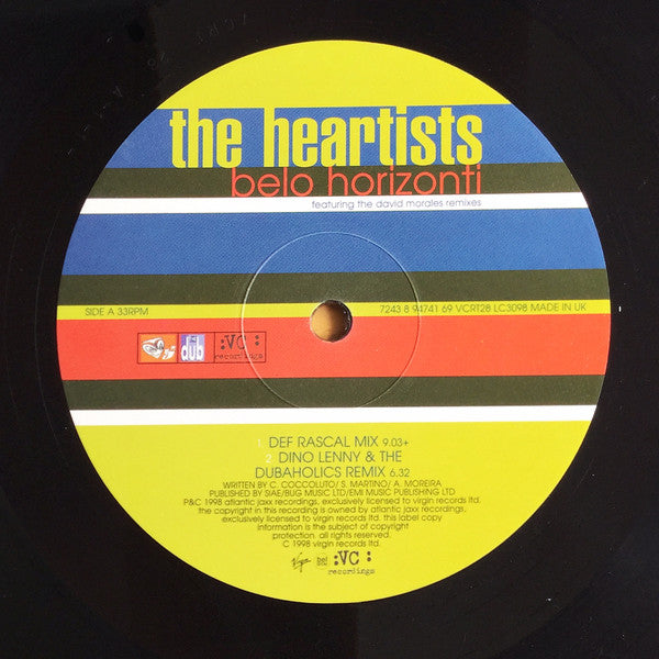 The Heartists : Belo Horizonti (12")