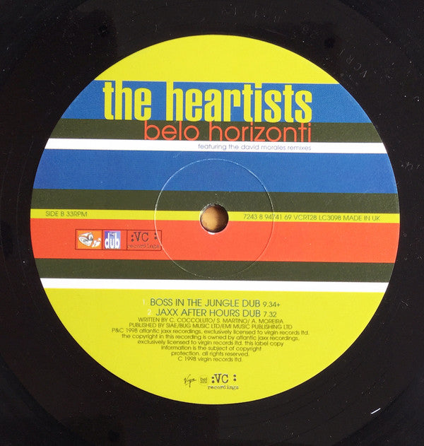 The Heartists : Belo Horizonti (12")