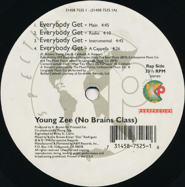 Young Zee : Everybody Get (12")