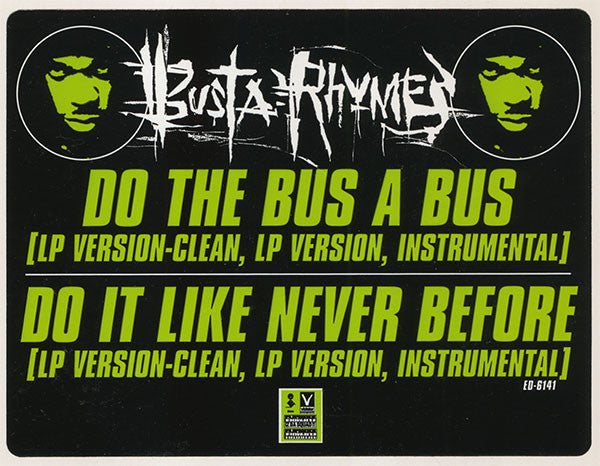 Busta Rhymes : Do The Bus A Bus / Do It Like Never Before (12", Promo)